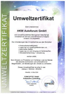Umweltzertifikat 2025/226