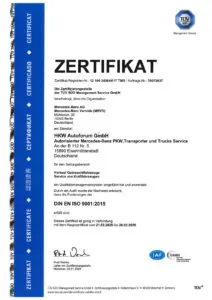 Zertifikat ISO 9001 2026
