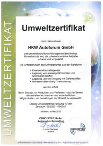 Umwelt-Zertifikat 2026/2027